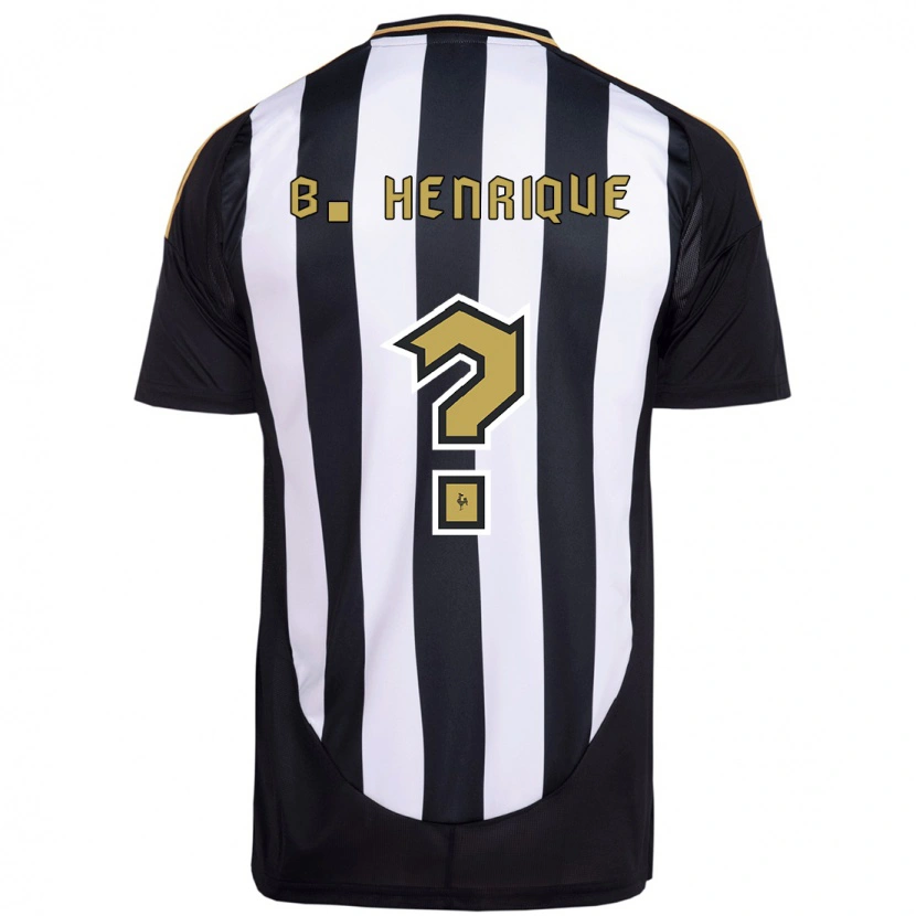 Danxen Men Bruno Henrique #0 White Black Home Jersey 2025/26 T-Shirt