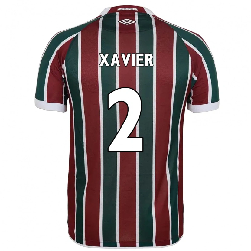 Danxen Men Samuel Xavier #2 Green Maroon White Home Jersey 2025/26 T-Shirt