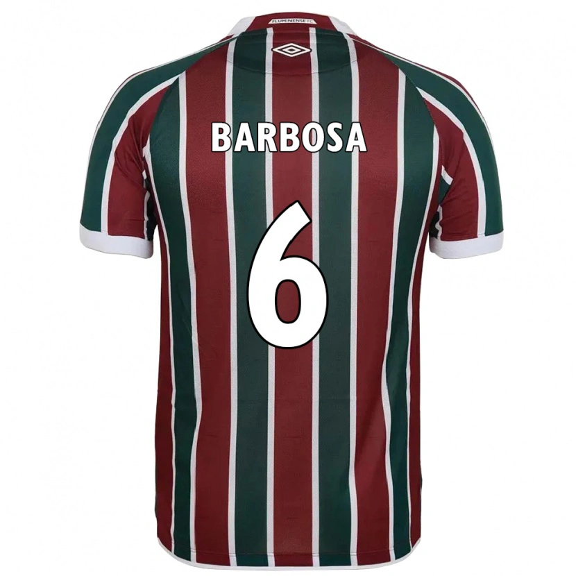 Danxen Men Diogo Barbosa #6 Green Maroon White Home Jersey 2025/26 T-Shirt