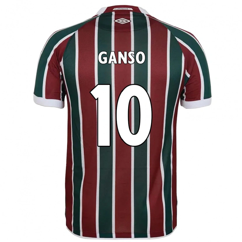 Danxen Men Ganso #10 Green Maroon White Home Jersey 2025/26 T-Shirt