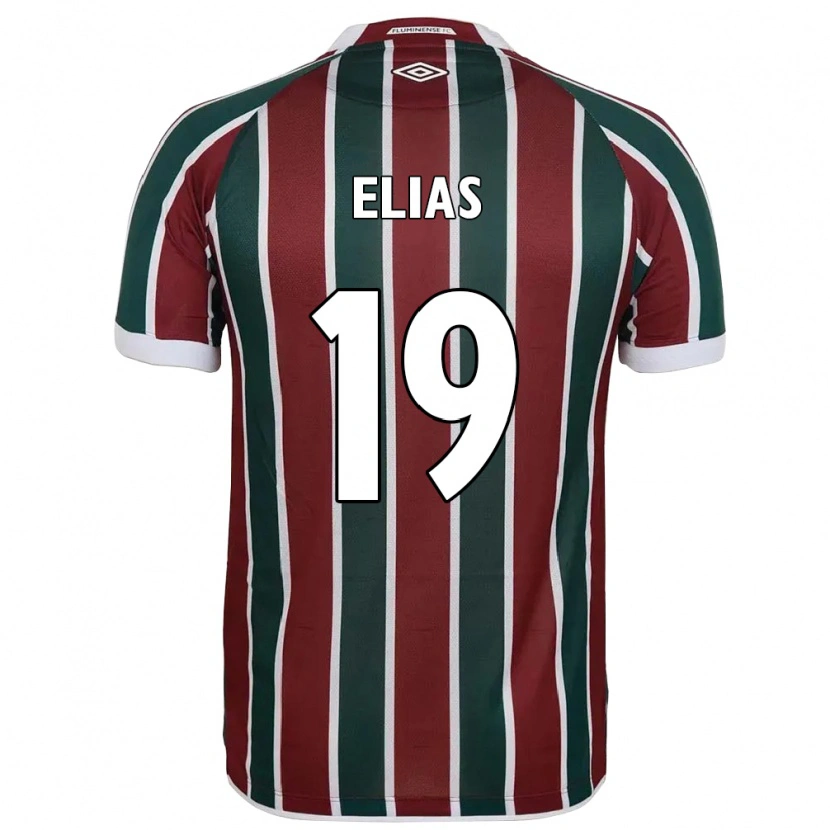 Danxen Men Kauã Elias #19 Green Maroon White Home Jersey 2025/26 T-Shirt