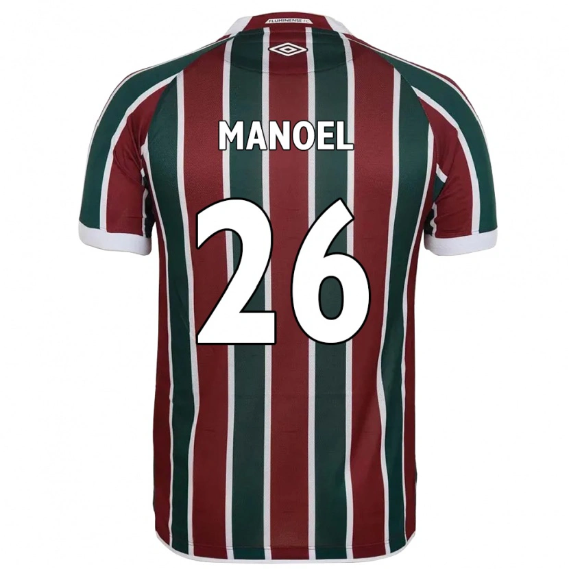 Danxen Men Manoel #26 Green Maroon White Home Jersey 2025/26 T-Shirt
