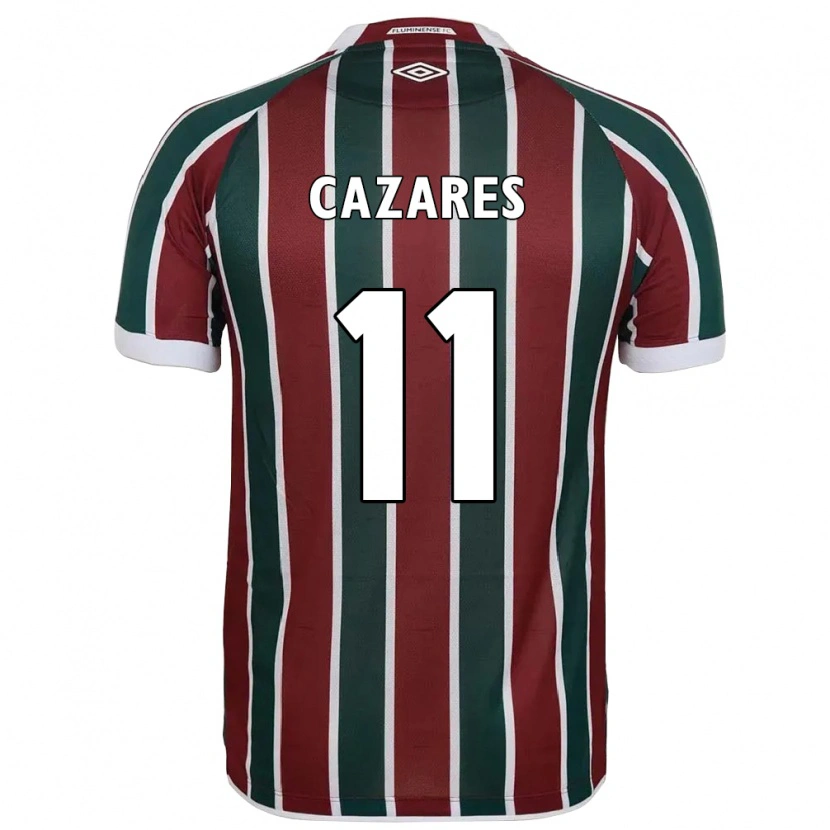 Danxen Men Juan Cazares #11 Green Maroon White Home Jersey 2025/26 T-Shirt