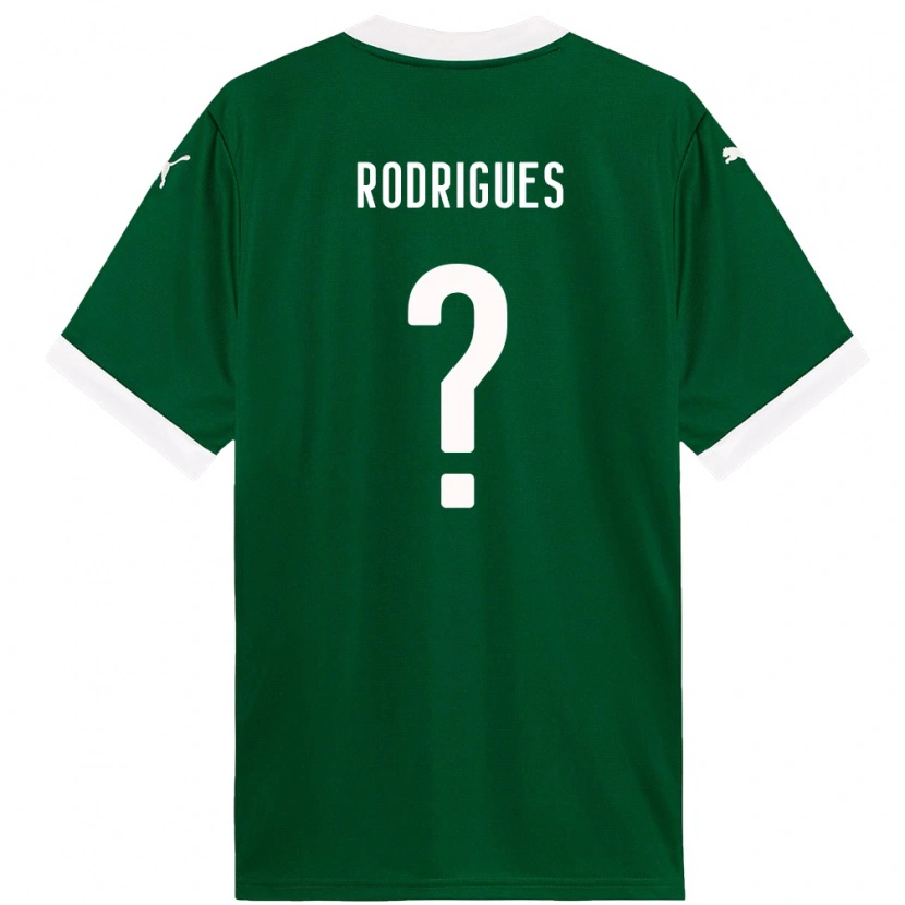 Danxen Men César Rodrigues #0 Green White Home Jersey 2025/26 T-Shirt