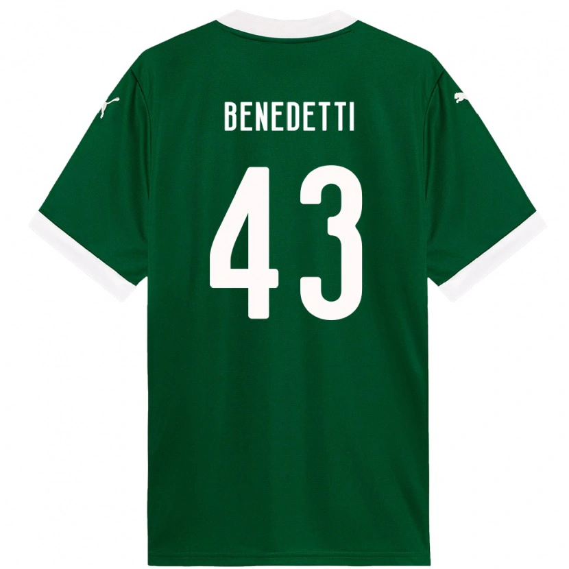 Danxen Men Luis Benedetti #43 Green White Home Jersey 2025/26 T-Shirt