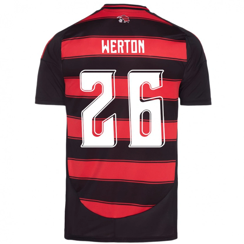 Danxen Men Werton #26 Red Black Home Jersey 2025/26 T-Shirt