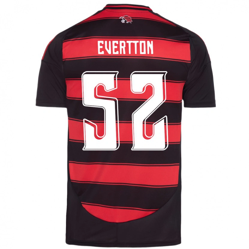 Danxen Men Evertton Araújo #52 Red Black Home Jersey 2025/26 T-Shirt
