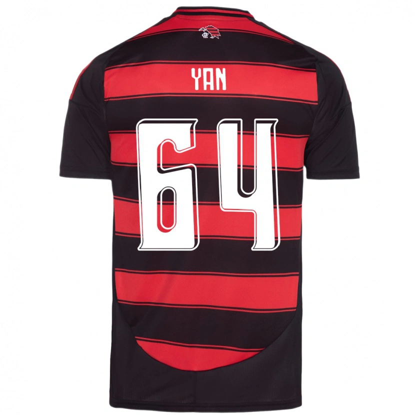 Danxen Men Wallace Yan #64 Red Black Home Jersey 2025/26 T-Shirt