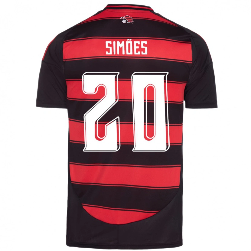 Danxen Men Fabi Simões #20 Red Black Home Jersey 2025/26 T-Shirt