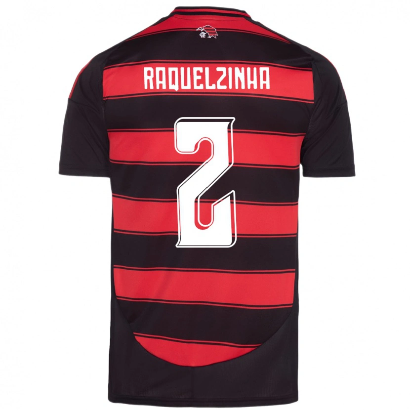 Danxen Men Raquelzinha #2 Red Black Home Jersey 2025/26 T-Shirt
