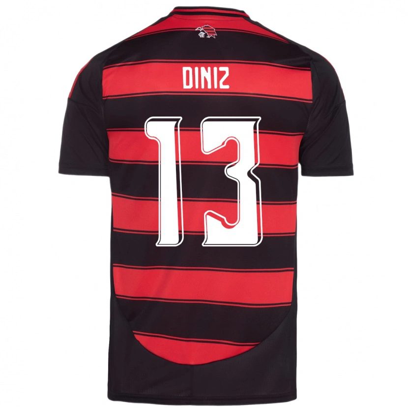 Danxen Men Renata Diniz #13 Red Black Home Jersey 2025/26 T-Shirt