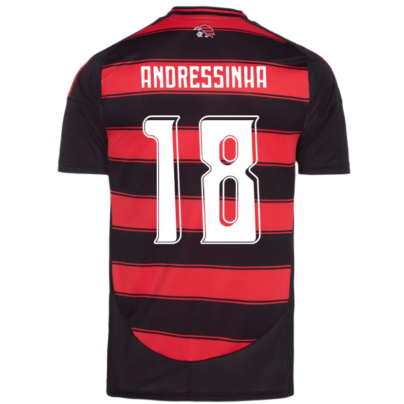 Danxen Men Andressinha #18 Red Black Home Jersey 2025/26 T-Shirt
