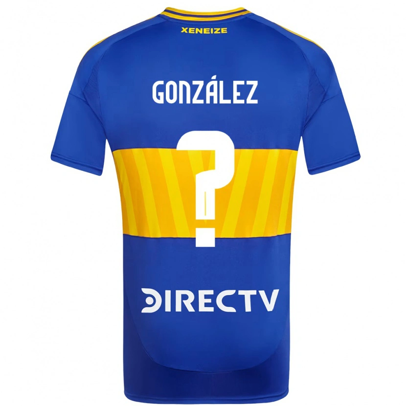 Danxen Men Ezequiel González #0 Royal Blue Yellow Home Jersey 2025/26 T-Shirt