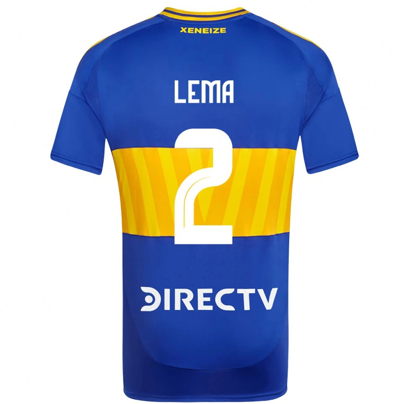 Danxen Men Cristian Lema #2 Royal Blue Yellow Home Jersey 2025/26 T-Shirt