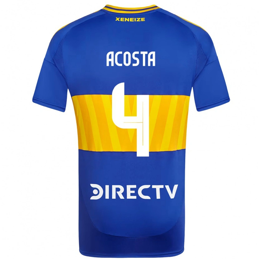 Danxen Men Natan Acosta #4 Royal Blue Yellow Home Jersey 2025/26 T-Shirt