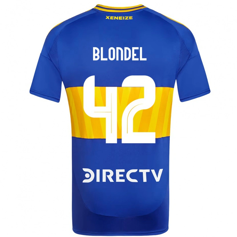Danxen Men Lucas Blondel #42 Royal Blue Yellow Home Jersey 2025/26 T-Shirt