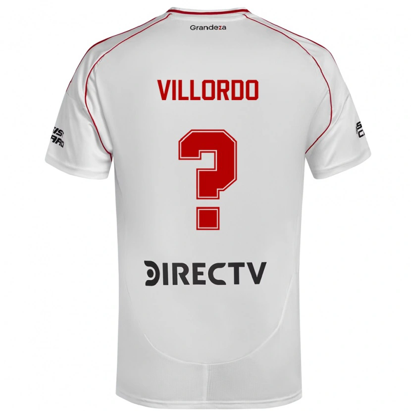 Danxen Men Juan Villordo #0 White Red Home Jersey 2025/26 T-Shirt