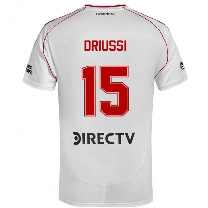 Danxen Men Sebastián Driussi #15 White Red Home Jersey 2025/26 T-Shirt
