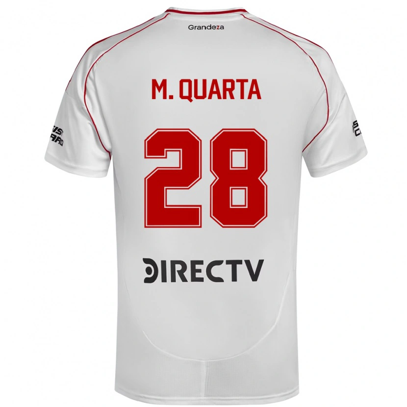 Danxen Men Lucas Martínez Quarta #28 White Red Home Jersey 2025/26 T-Shirt