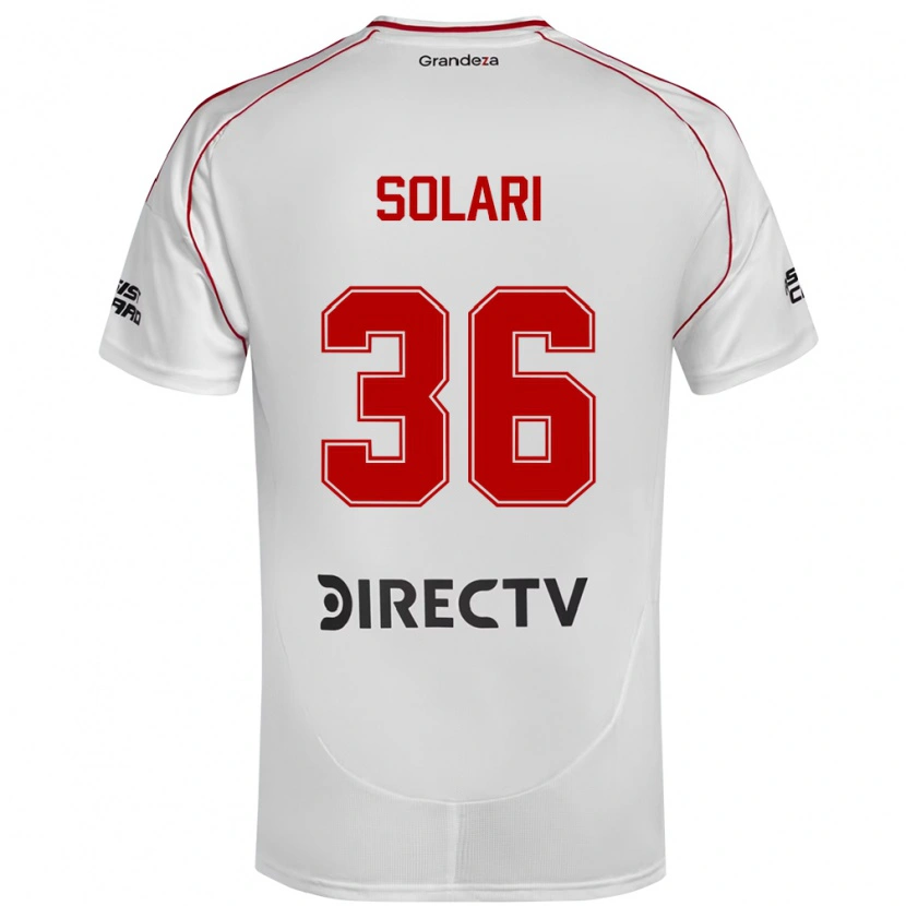 Danxen Men Pablo Solari #36 White Red Home Jersey 2025/26 T-Shirt