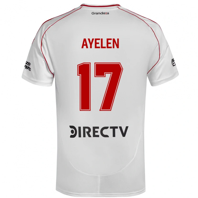 Danxen Men Stephanie Ayelén Melgarejo #17 White Red Home Jersey 2025/26 T-Shirt