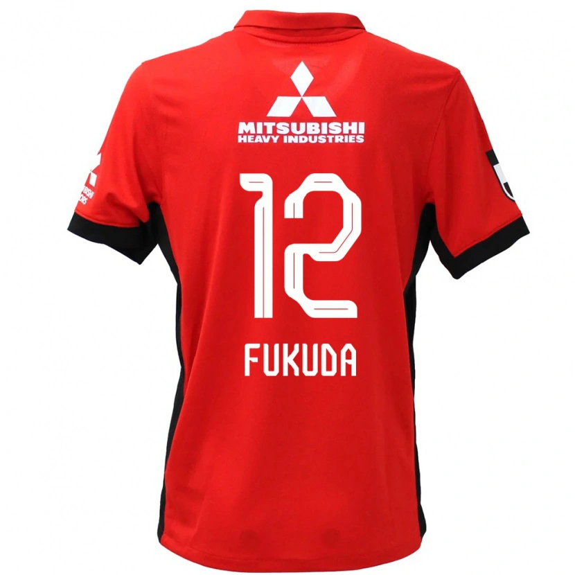Danxen Men Shiori Fukuda #12 Red White Home Jersey 2025/26 T-Shirt