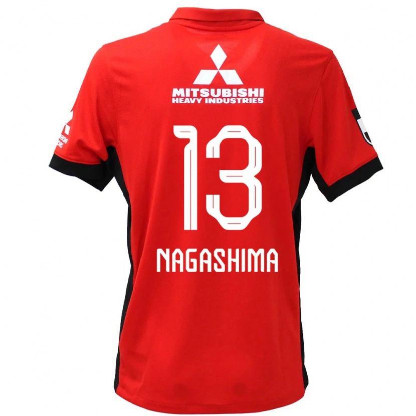 Danxen Men Reina Nagashima #13 Red White Home Jersey 2025/26 T-Shirt