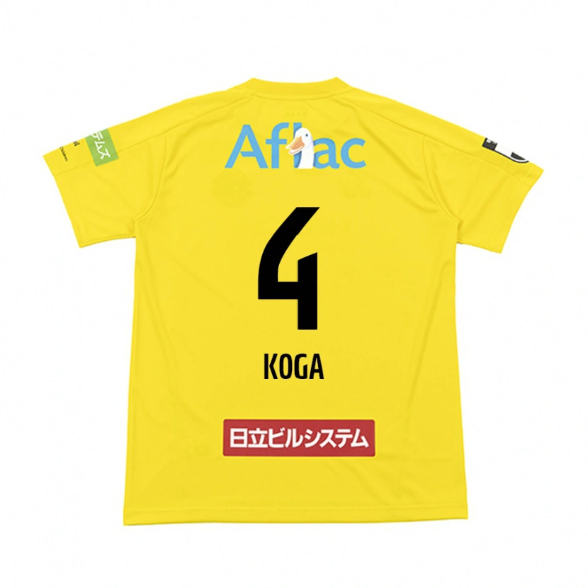 Danxen Men Taiyo Koga #4 Black Yellow Home Jersey 2025/26 T-Shirt