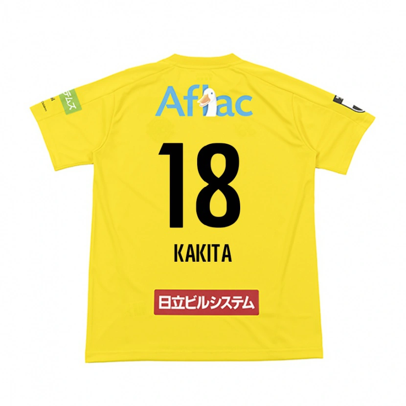 Danxen Men Yuki Kakita #18 Black Yellow Home Jersey 2025/26 T-Shirt