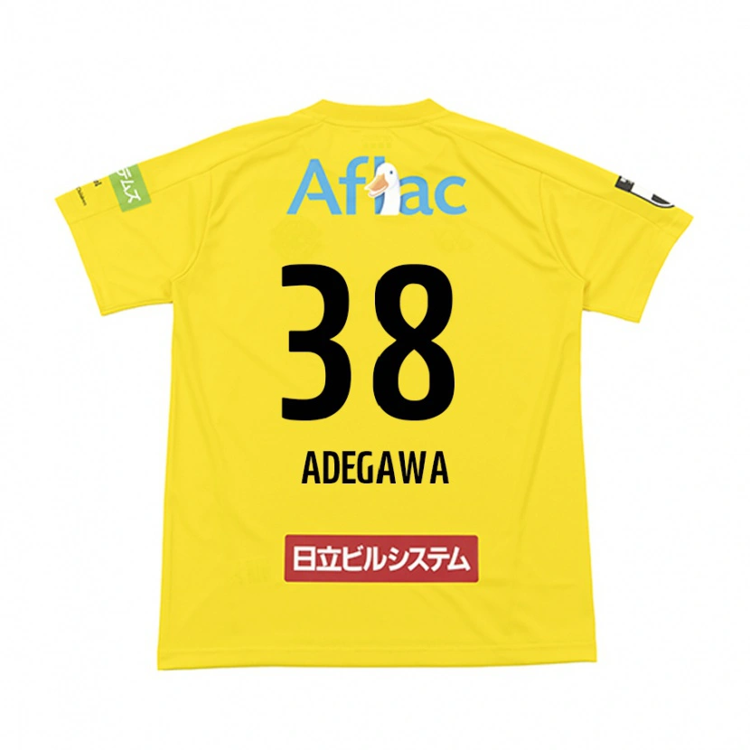Danxen Men Koa Adegawa #38 Black Yellow Home Jersey 2025/26 T-Shirt