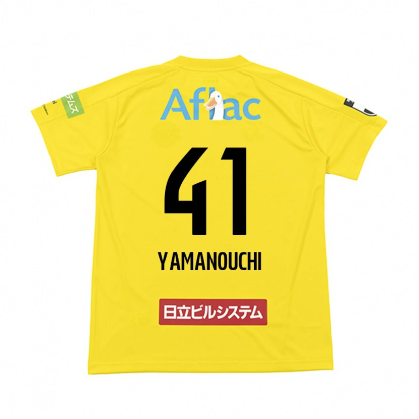 Danxen Men Yusei Yamanouchi #41 Black Yellow Home Jersey 2025/26 T-Shirt