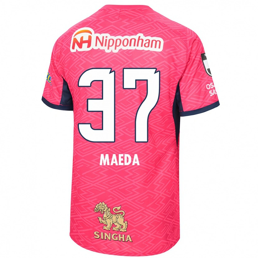 Danxen Men Ryudai Maeda #37 Sakura Pink White Home Jersey 2025/26 T-Shirt