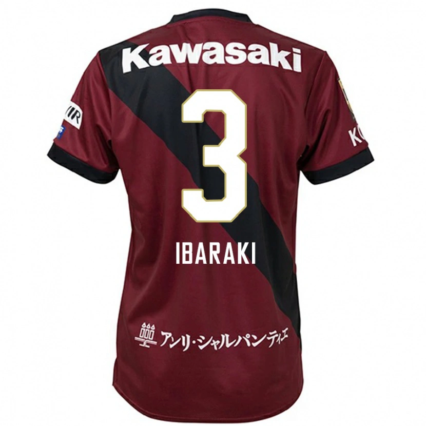 Danxen Men Riku Ibaraki #3 Burgundy Black Home Jersey 2025/26 T-Shirt