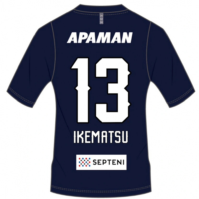 Danxen Men Shumpei Ikematsu #13 Royal Blue White Home Jersey 2025/26 T-Shirt