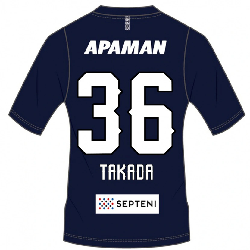 Danxen Men Seiya Takada #36 Royal Blue White Home Jersey 2025/26 T-Shirt