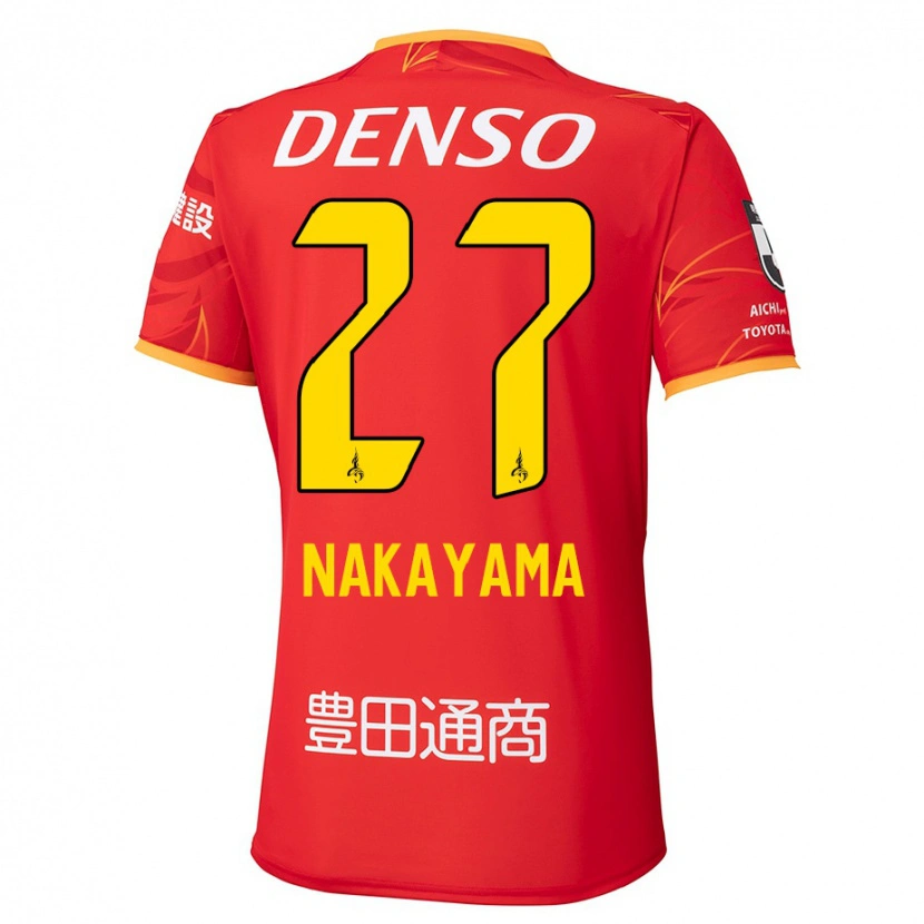 Danxen Men Katsuhiro Nakayama #27 Red Yellow Home Jersey 2025/26 T-Shirt