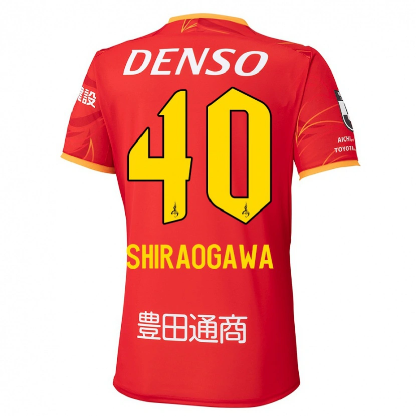 Danxen Men Rekuto Shiraogawa #40 Red Yellow Home Jersey 2025/26 T-Shirt