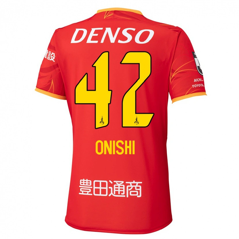 Danxen Men Ritsu Onishi #42 Red Yellow Home Jersey 2025/26 T-Shirt