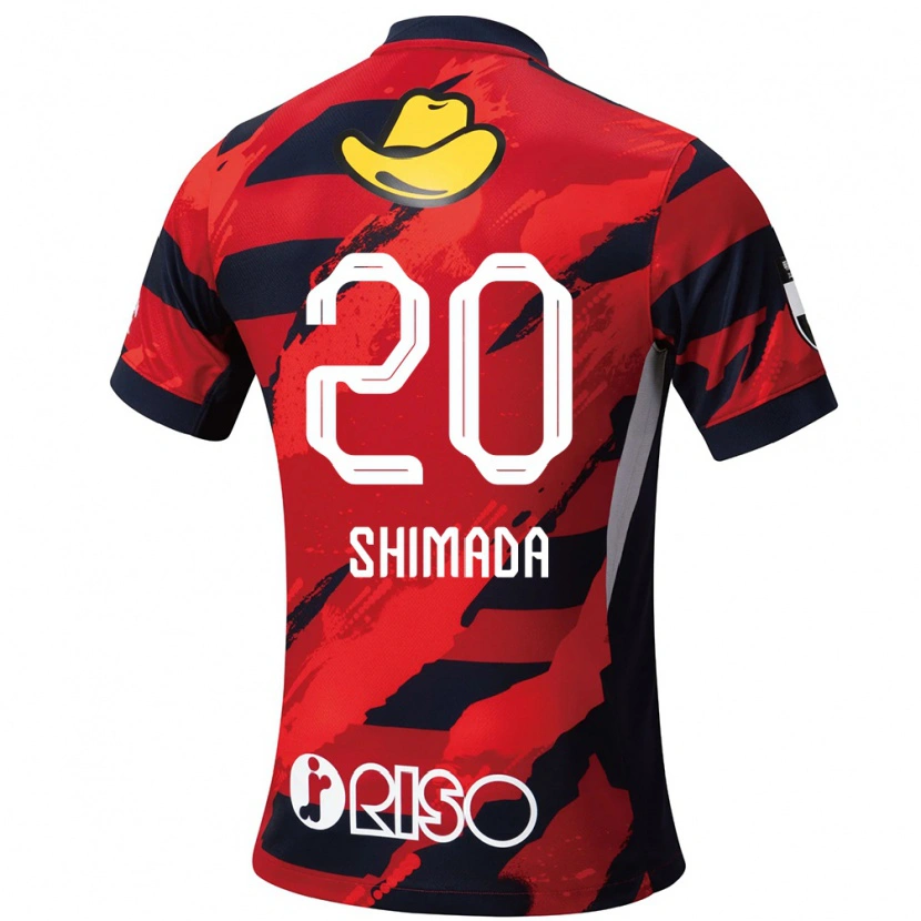 Danxen Men Victor Shimada #20 Red Black Home Jersey 2025/26 T-Shirt