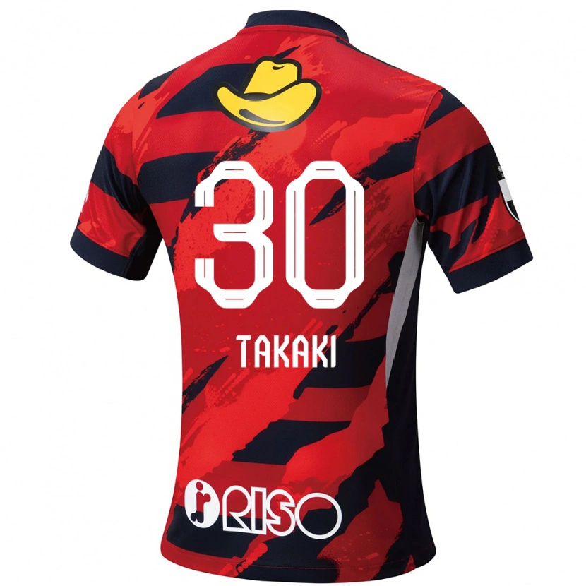 Danxen Men Raito Takaki #30 Red Black Home Jersey 2025/26 T-Shirt