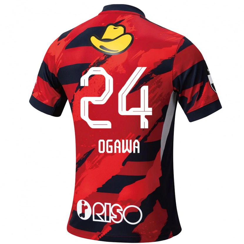 Danxen Men Yusuke Ogawa #24 Red Black Home Jersey 2025/26 T-Shirt