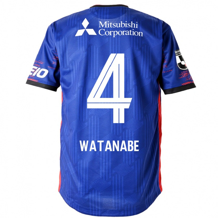 Danxen Men Tsuyoshi Watanabe #4 Royal Blue White Home Jersey 2025/26 T-Shirt