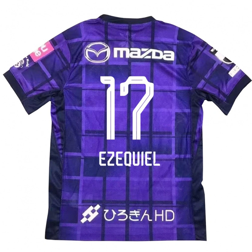 Danxen Men Ezequiel #17 Purple Orange Home Jersey 2025/26 T-Shirt