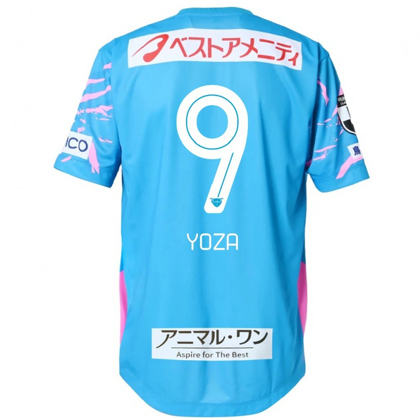Danxen Men Tomomichi Yoza #9 Blue Pink Home Jersey 2025/26 T-Shirt