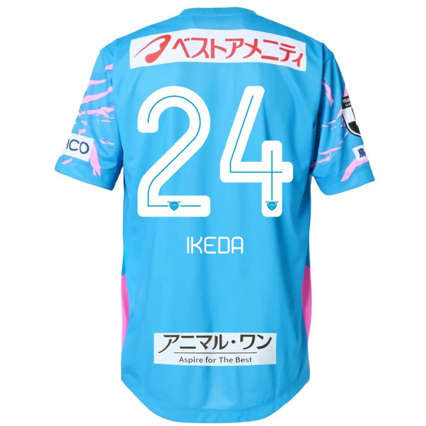 Danxen Men Tokia Ikeda #24 Blue Pink Home Jersey 2025/26 T-Shirt