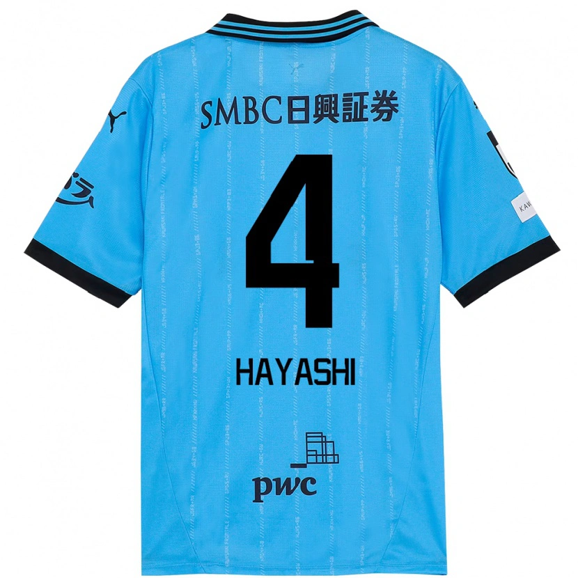 Danxen Men Shunsuke Hayashi #4 Sky Blue Black Home Jersey 2025/26 T-Shirt