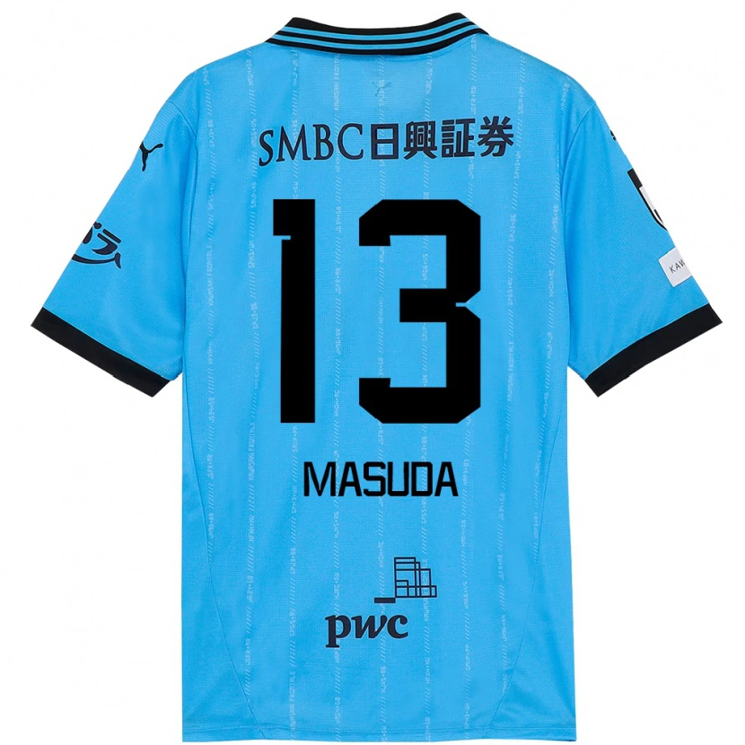 Danxen Men Hinata Masuda #13 Sky Blue Black Home Jersey 2025/26 T-Shirt