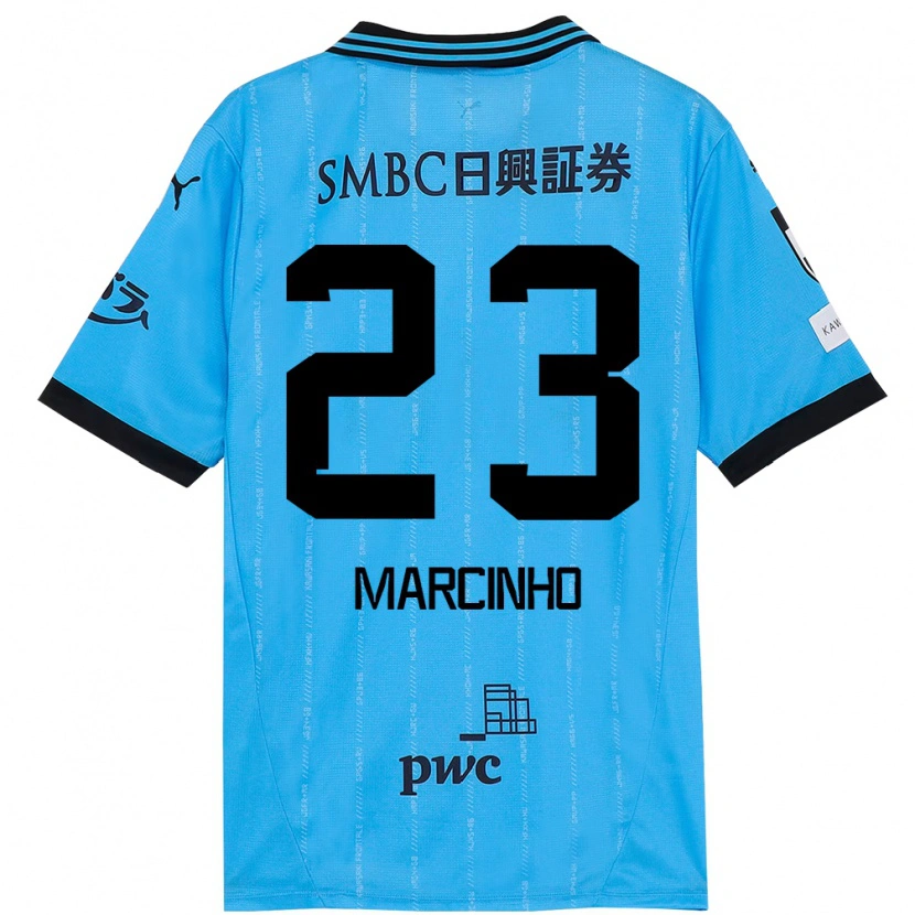 Danxen Men Marcinho #23 Sky Blue Black Home Jersey 2025/26 T-Shirt