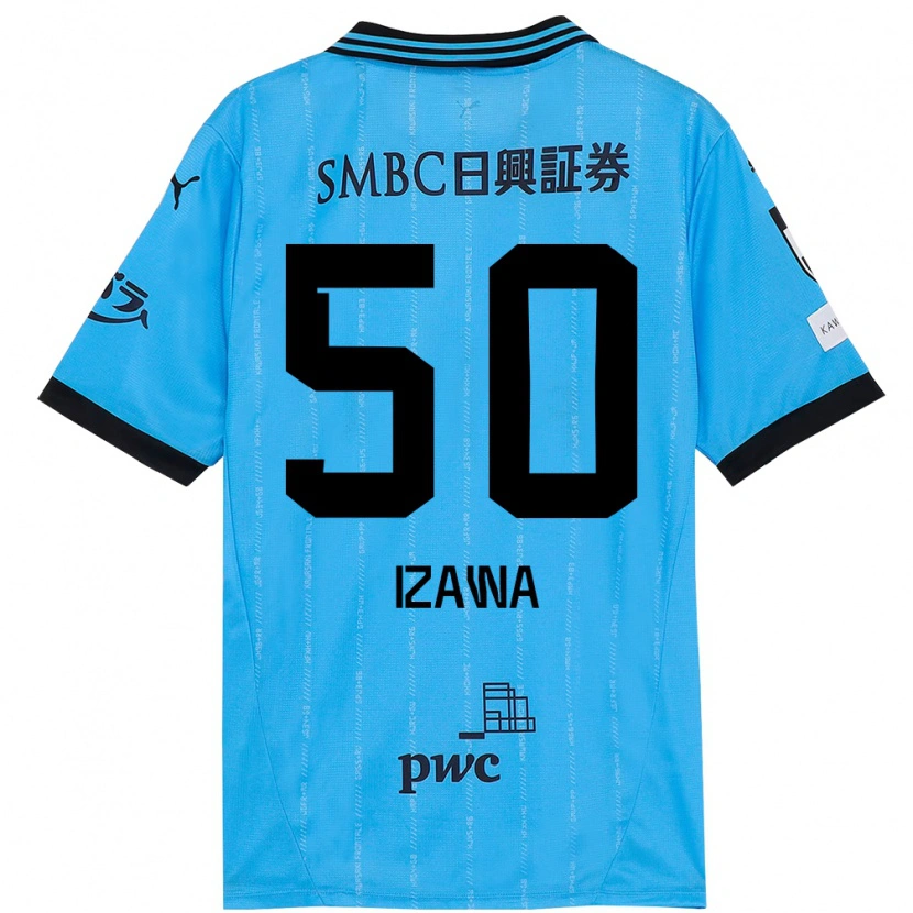 Danxen Men Haruki Izawa #50 Sky Blue Black Home Jersey 2025/26 T-Shirt