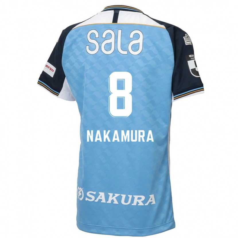 Danxen Men Shunta Nakamura #8 Sky Blue Black Home Jersey 2025/26 T-Shirt